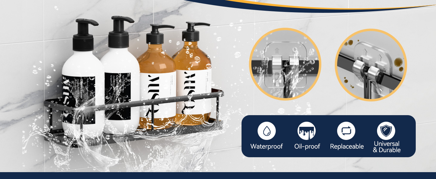 shower caddy adhesive replacement