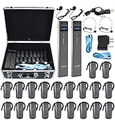 EXMAX EXD-6688 2.4Ghz Wireless Tour Guide/Monitoring System Interpretation Headset with 9999 Chan...