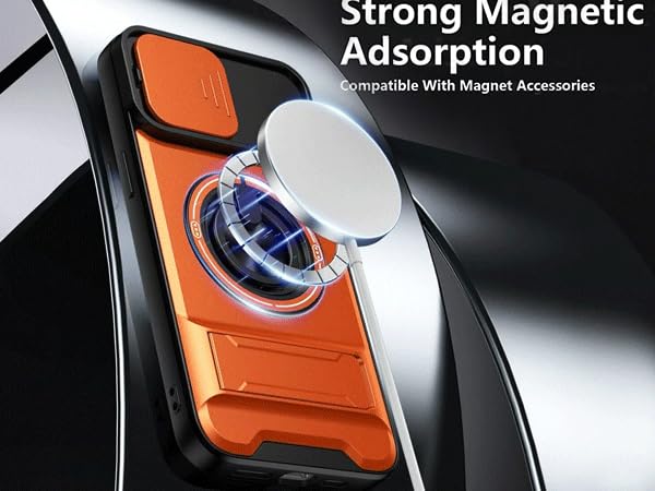 military grade orange mag safe loop camera protector slim thin protection 1phone iphome shock proof