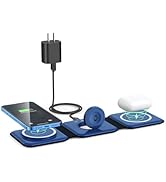 Wireless Charger 3 in 1,RTOPS Magnetic Travel Wireless Charging Station Multple Devices,GaN 3 in ...