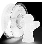 AMOLEN 3D PLA Printer Filament, 1.75mm Glow in The Dark White PLA Filament for 3D Printing, Best ...