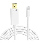 Lightning to HDMI Cable for iPhone Digital AV Adapter 1080P HD Video Sync Screen Connector iPhone...