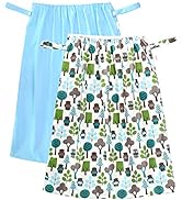 Wegreeco Reusable Diaper Pail Liner for Cloth Diaper,Laundry,Kitchen Garbage Cans(2 Pack, Blue Sk...