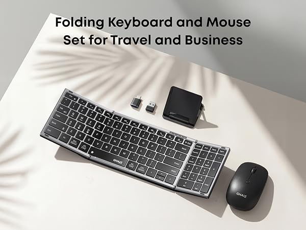 Folding Keyboard and Mouse Set
