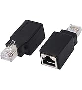 SinLoon RJ45 Crossover Adapter,Cat6/Cat5e Ethernet RJ45 Male/Female Adapter to Connect 2 Computer...