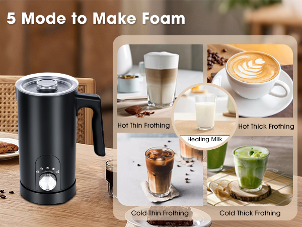 milk frother and steamer