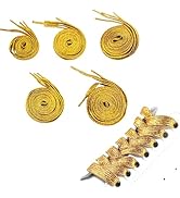 LZDICITARU Flat Shoelaces for Sneakers Glitter Shiny Shoe laces Different Lengths of 5 Pairs Shoe...