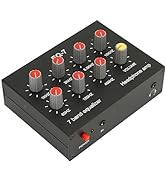 7 Band Car Audio Equalizer, 7 Band Sound Equalizer, 3.5mm Interface, High Bass Adjustment Dual Ch...