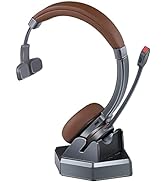 MAIRDI Bluetooth Headset with Microphone, Mono Wireless Headphone with Mic Noise Canceling for Of...