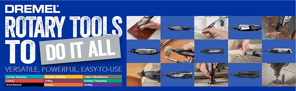 Dremel Rotary Tools Accessories, Color Coding for Applications