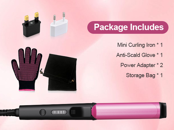  small curling iron package includes