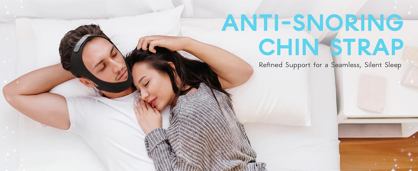 chin strap sleeping users anti snoring sleep snore straps adjustable jaw night time overnight keep