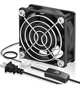 GDSTIME EC Cooling Fan 60mm x 60mm x 25mm AC 110V 115V 120V 220V 240V Dual Ball Bearings