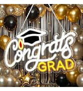 Congrats Grad Neon Sign with Mortarboard - 14.5