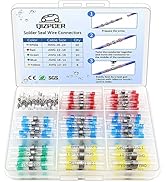 110 Pcs Heat Shrink Wire Connectors, Solder Seal Butt Connectors Kit Waterproof Marine Electrical...
