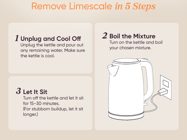 Remove Limescale in 5 Steps