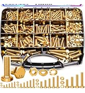 Taiss Grade 8.8 Bolts and Nuts Assortment Kit,1/4-20,5/16-18,3/8-16,1/2-13 Heavy Duty SAE Hex Bol...
