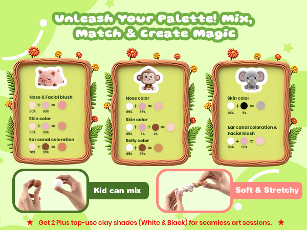 Animals Modeling Clay Kit