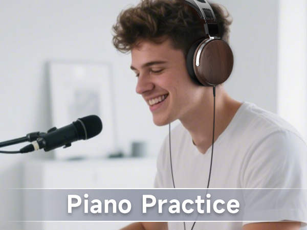 piano practice, 32 ohm headphones, studio headset, accurate sound monitoring