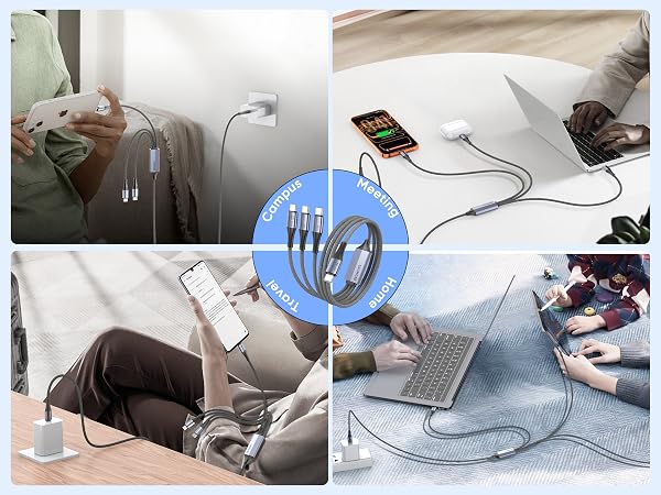 charging cables for multiple devices