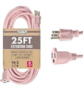 Cablectric Outdoor Extension Cord 25 ft - 16 Gauge 13 Amp Heavy Duty Power Extension Cords - SJTW...
