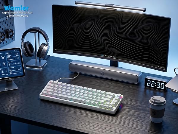 60% Percent Keyboard Rapid Trigger Gaming Keyboard RGB Hall Effect Topographic Keyboard
