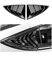 2PCS Rear Side Window Louver Cover for Tesla Model Y Juniper 2021 2022 2023 2024 2025 Sport Style...