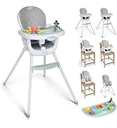 Infantino Music &amp; Lights 8-in-1 Convertible High Chair for Babies &amp; Toddlers, Interactive Lights ...
