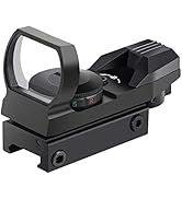 Beileshi Reflex Sight,Adjustable 4 Reticle Styles 5 Brightness Settings Red Green Dot Sight with ...