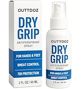 DryGrip Antiperspirant Spray for Sweaty Hands &amp; Feet, 15% Aluminum Chloride, Fragrance-Free Hand ...