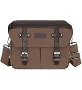 MOSISO Camera Case Crossbody Shoulder Messenger Bag, DSLR/SLR/Mirrorless Photography Vintage PU L...