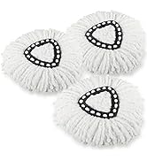 3 Pack Spin Mop Refill Replacement Head Compatible with Ocedar EasyWring Spinning Mop - Microfibe...