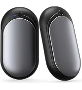KNIFOD Hand Warmer Rechargeable 6000mAh, Type C Portable Power Bank, 3 Heat Levels, 12Hrs Long La...