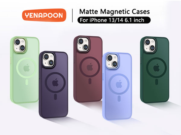 Matte Magnetic Phone Case for iPhone 14/13