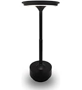 Mollislux Cordless Rechargeable LED Table Lamp, 11.5 inches Modern Portable Desk Lamps 3 Colors A...