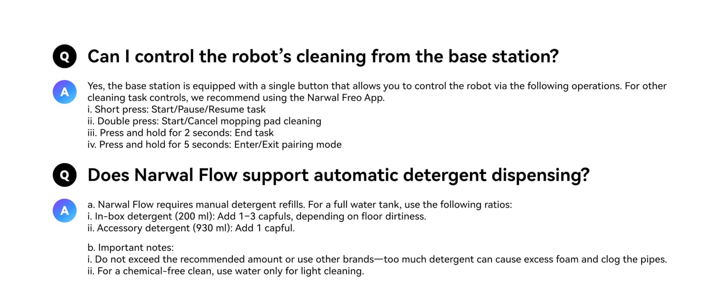 Can I control the robot&amp;#39;s cleaning from the base station?