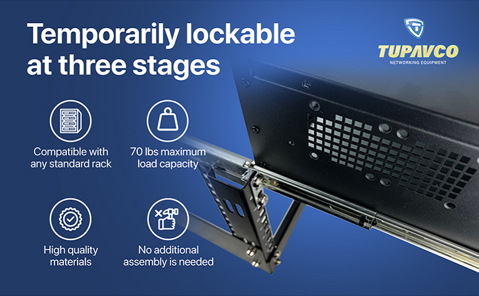 Tupavco TP1811 Rackmount Sliding Rails