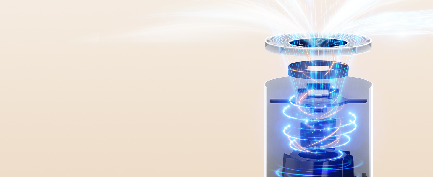 True HEPA+ Air Purifier Large Room bedroom air purifiers MOOKA air purifier for home