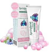 Sprinjene Kids Toothpaste Bubblegum Toothpaste Kids Fluoride Toothpaste SLS Free Cavity Protectio...