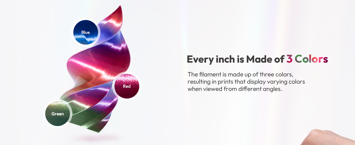 PLA Slik Tri-color Filament
