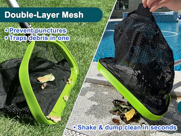 Double-layer mesh for long-lasting durability