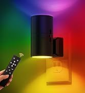 L LOHAS LED Night Light with Remote,[2Pack] Night Lights Plug into Wall, RGB Color Changing Night...