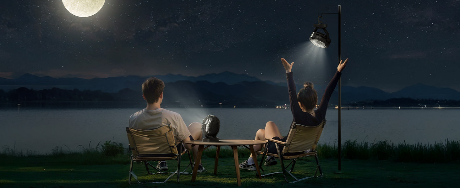 camping led fan