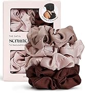 Kitsch Satin Hair Scrunchies for Women, Softer Than Silk Scrunchies for Hair, Satin Scrunchies fo...