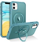 BENTOBEN for iPhone 11 Phone Case, iPhone 11 Magnetic Case [Compatible with MagSafe] Rotatable Ri...