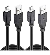 Xahpower 2 Pack 10Ft Controller Charging Cable for PS4, Play and Charge Micro USB Charger High Sp...