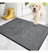 PURRUGS Dirt Trapping Door Mat 20" x 31.5", Non-Slip Machine Washable Entry Rug, Entrance Mat, In...