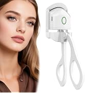 Heated Eyelash Curler - 2-Level Temperature Adjustment, Eyelash Curler with 24Hour Long-Lasting C...