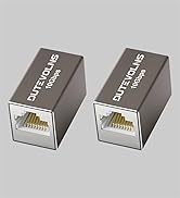 Dutevolns 2Pack Ethernet Coupler 10Gbps, Expansion Adapter with Aluminum Alloy Shell, Female to F...