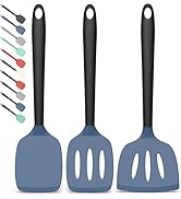Coukre Silicone Spatula Set of 3, High Heat Resistant, BPA-Free, Kitchen Utensils, Fish Spatula, ...